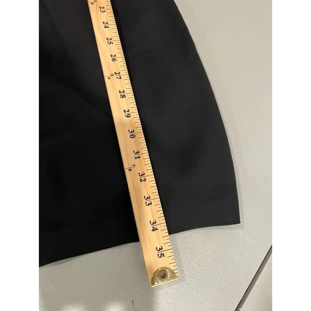 Reiss Sheath‎ Dress Pleated Front Black Pockets 6 Career Work Funeral